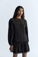 Dahlia Woman Blouse Eclipse Noir