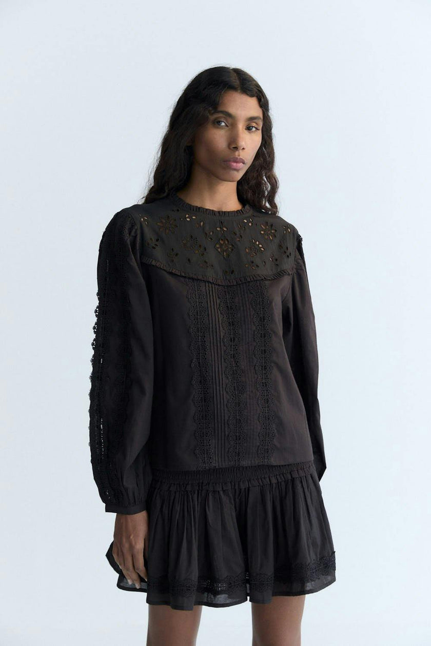 Dahlia Woman Blouse Eclipse Noir