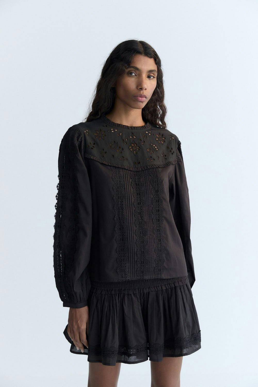 Dahlia Woman Blouse Eclipse Noir