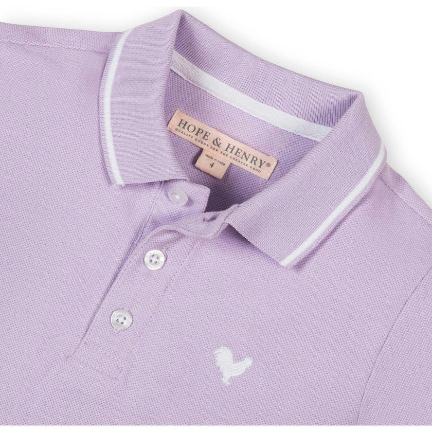 Organic Short Sleeve Knit Pique Polo Shirt