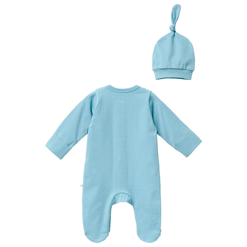Blue Goose Graphic Babygrow & Hat