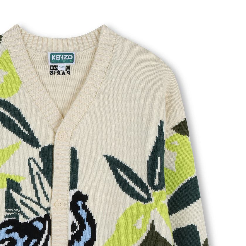 Beige Kenzo Patterned Cardigan