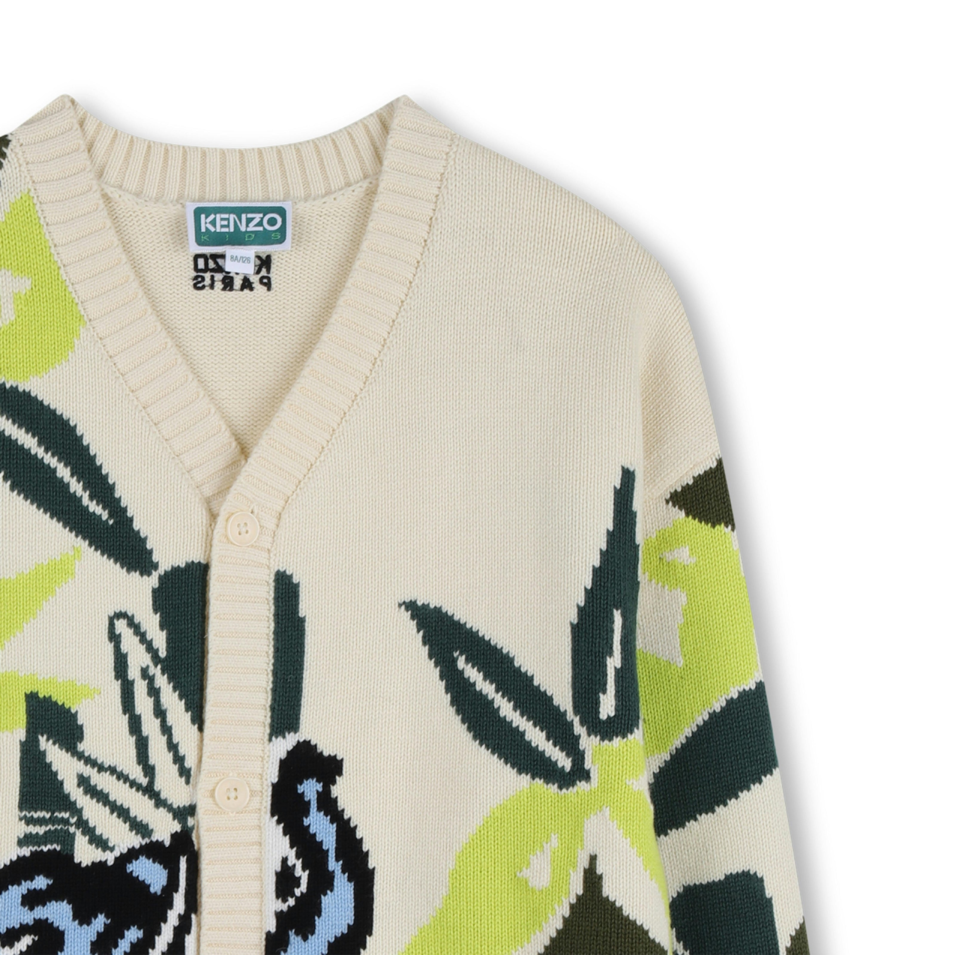 Beige Kenzo Patterned Cardigan