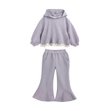 Light Purple Lace-Trim Set