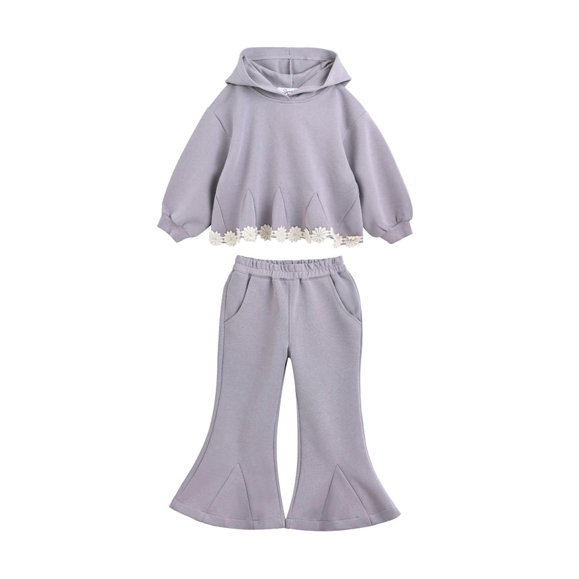 Light Purple Lace-Trim Set