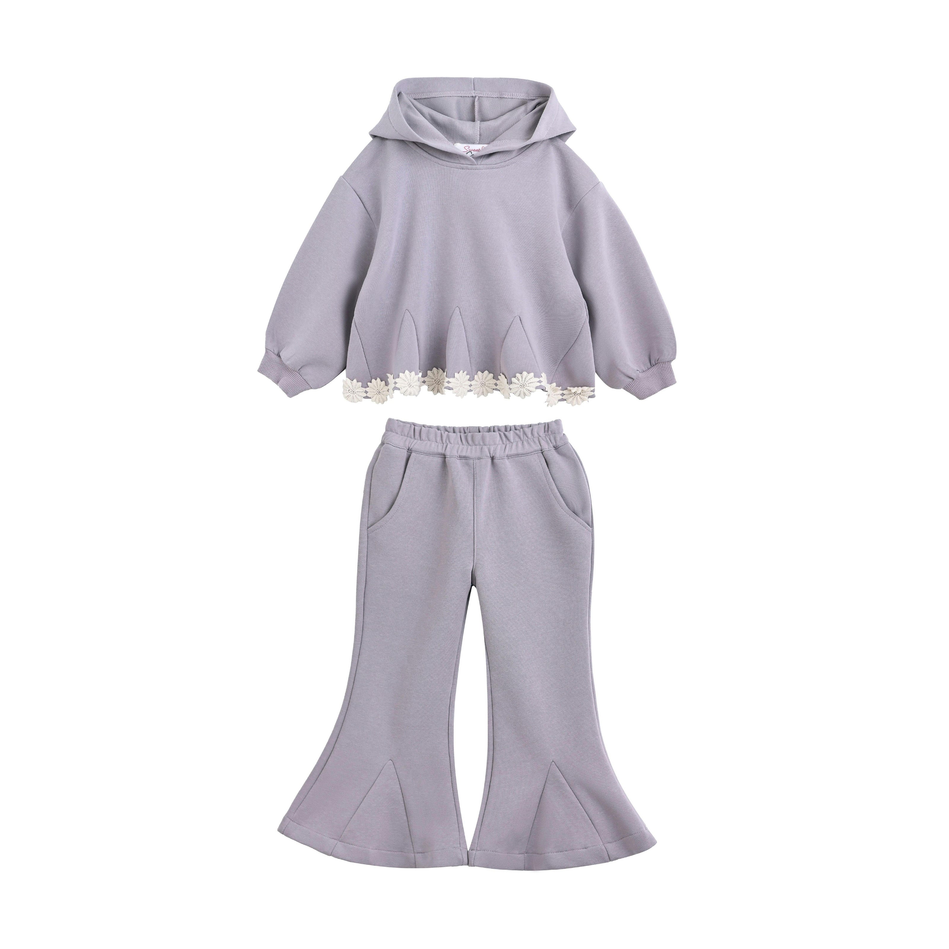 Light Purple Lace-Trim Set