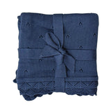 Knit Blanket in Navy