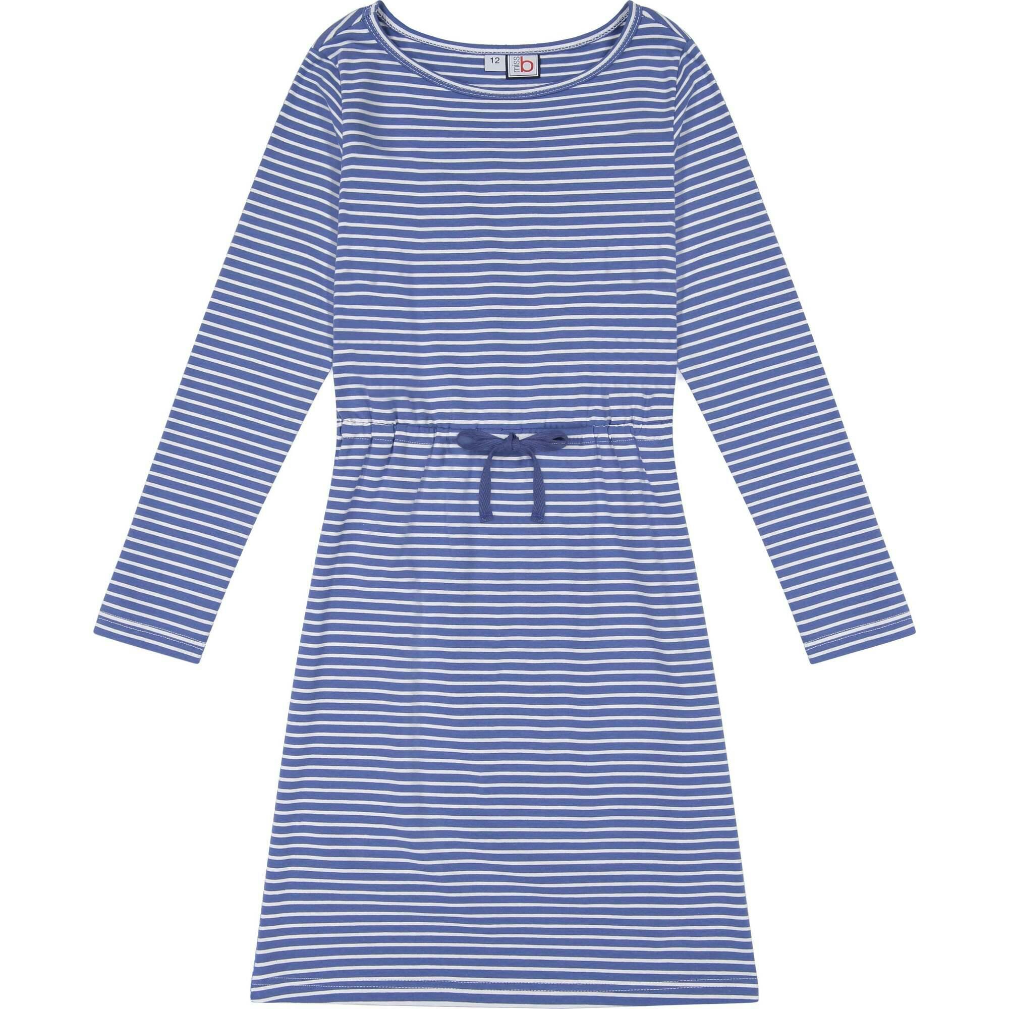 Lila Drawstring Dress, Blue