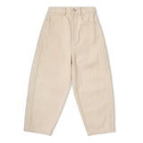 Organic Twill Barrel Pants - Oat