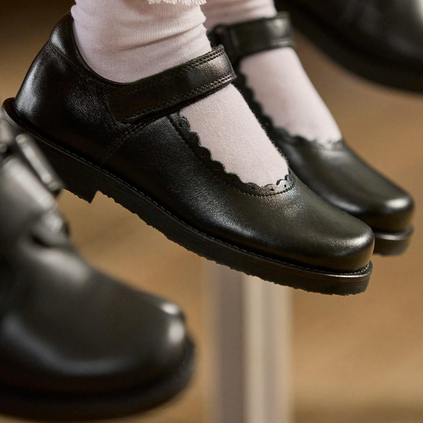 Hampton Classics Etta School Shoes in Black