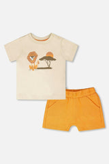 Organic Cotton T-Shirt And Short Set