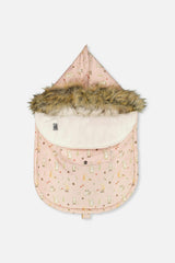 Bunting Bag For Car Seats & Strollers Pink Animal Print