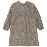 Floral Print Woven Dress Blue Floral