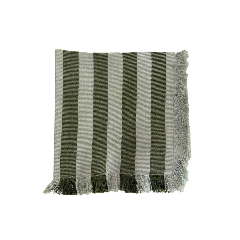Lido Stripe Napkins in Oliva (Set of 4)