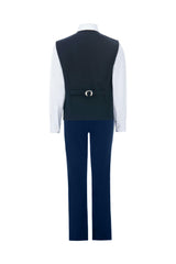 Navy Benito Vest Outfit Set