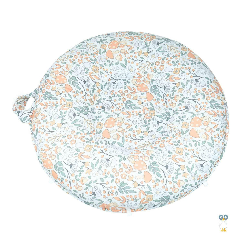Forest Lilac Gray Floor Cushion