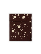 Moon Knitted Organic Baby Blanket, Brown