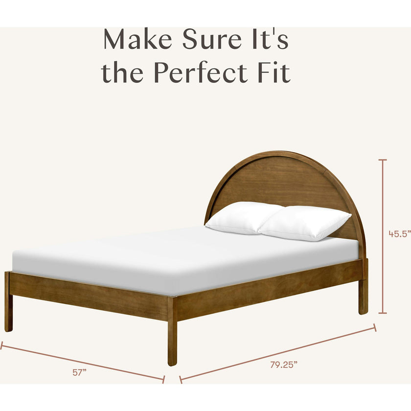 Bondi Full Bed in Natural Walnut