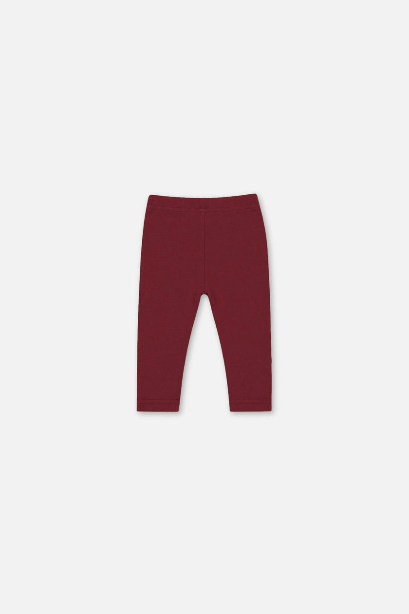 Baby Rib Leggings Reddish-Brown