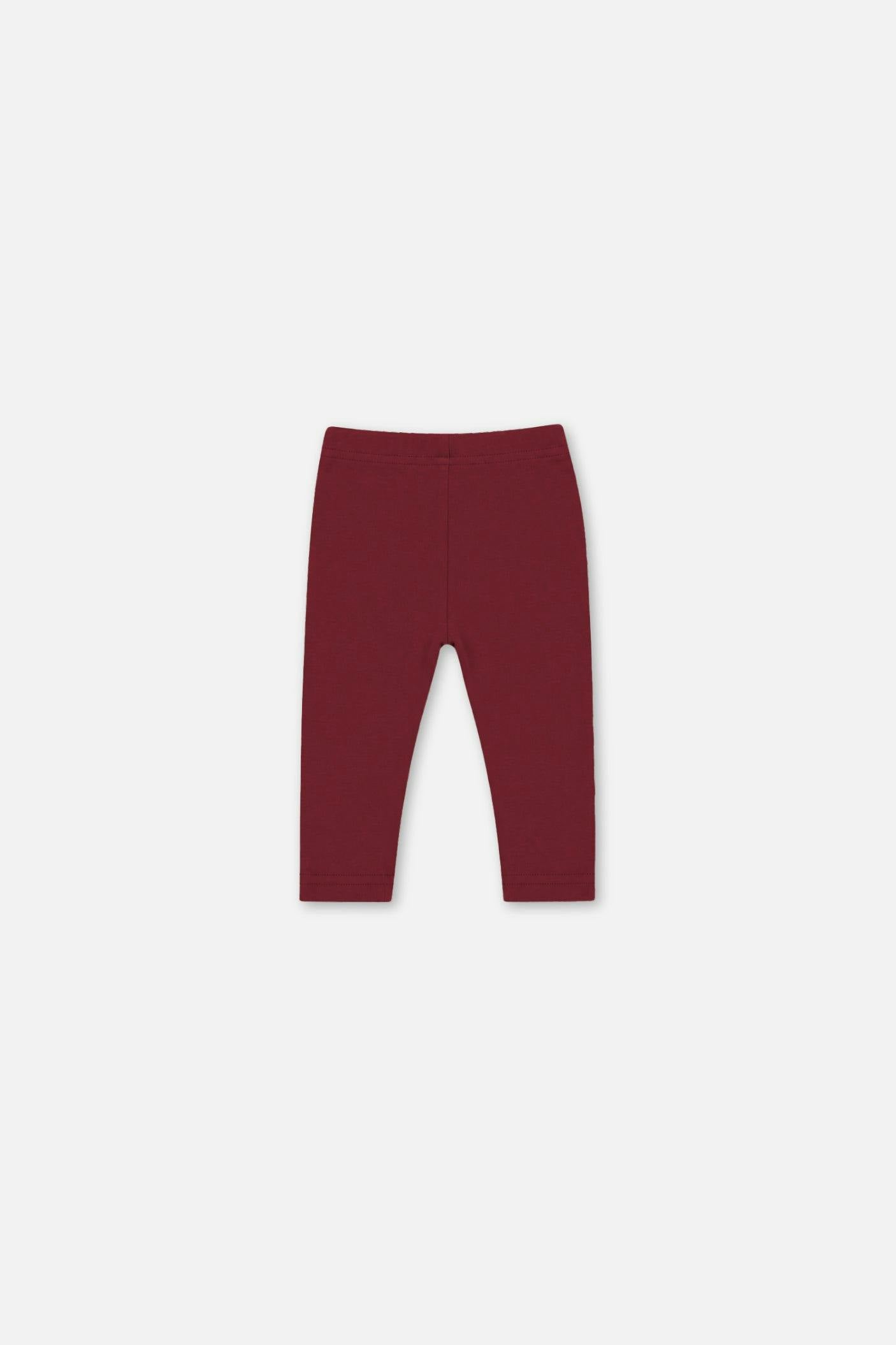 Baby Rib Leggings Reddish-Brown