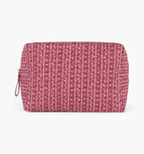 The Quilted Cosmetic Bag - Bramble Stripe Berry