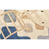 Stacked Washable Wool Area Rug