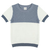 Mutli Textured Contrast Knit Sweater