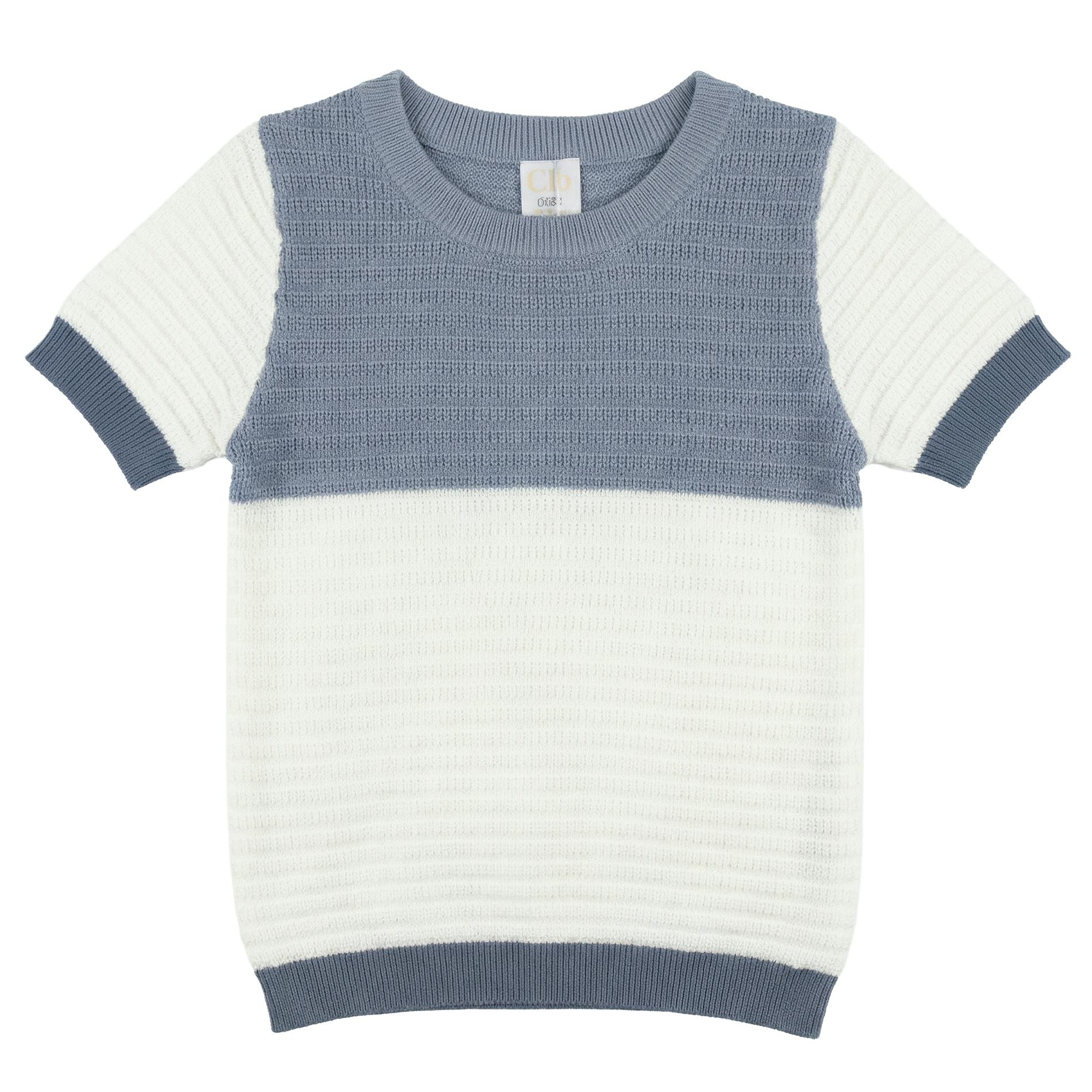 Mutli Textured Contrast Knit Sweater