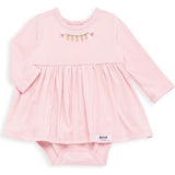 Long Sleeve Bubble Romper With Easter Embroidery