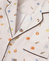 Men's Twill Pajama Set in Thanksgiving Traditions