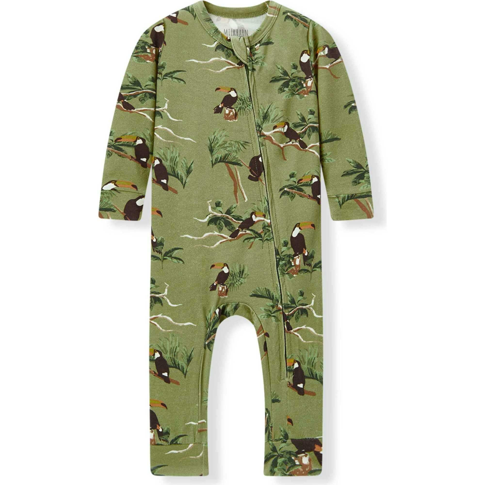 Cotton Stretch Zipper Pajama