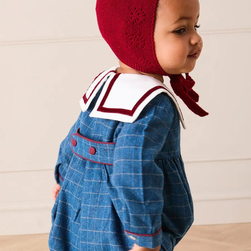 Openwork Bonnet in Burgundy (S-L)