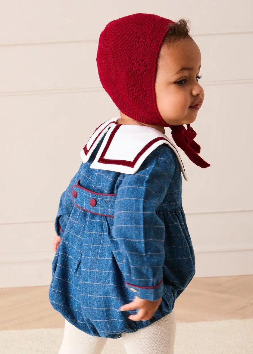 Openwork Bonnet in Burgundy (S-L)