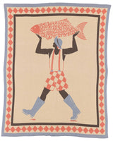 Un Beau Poisson Knit Blanket