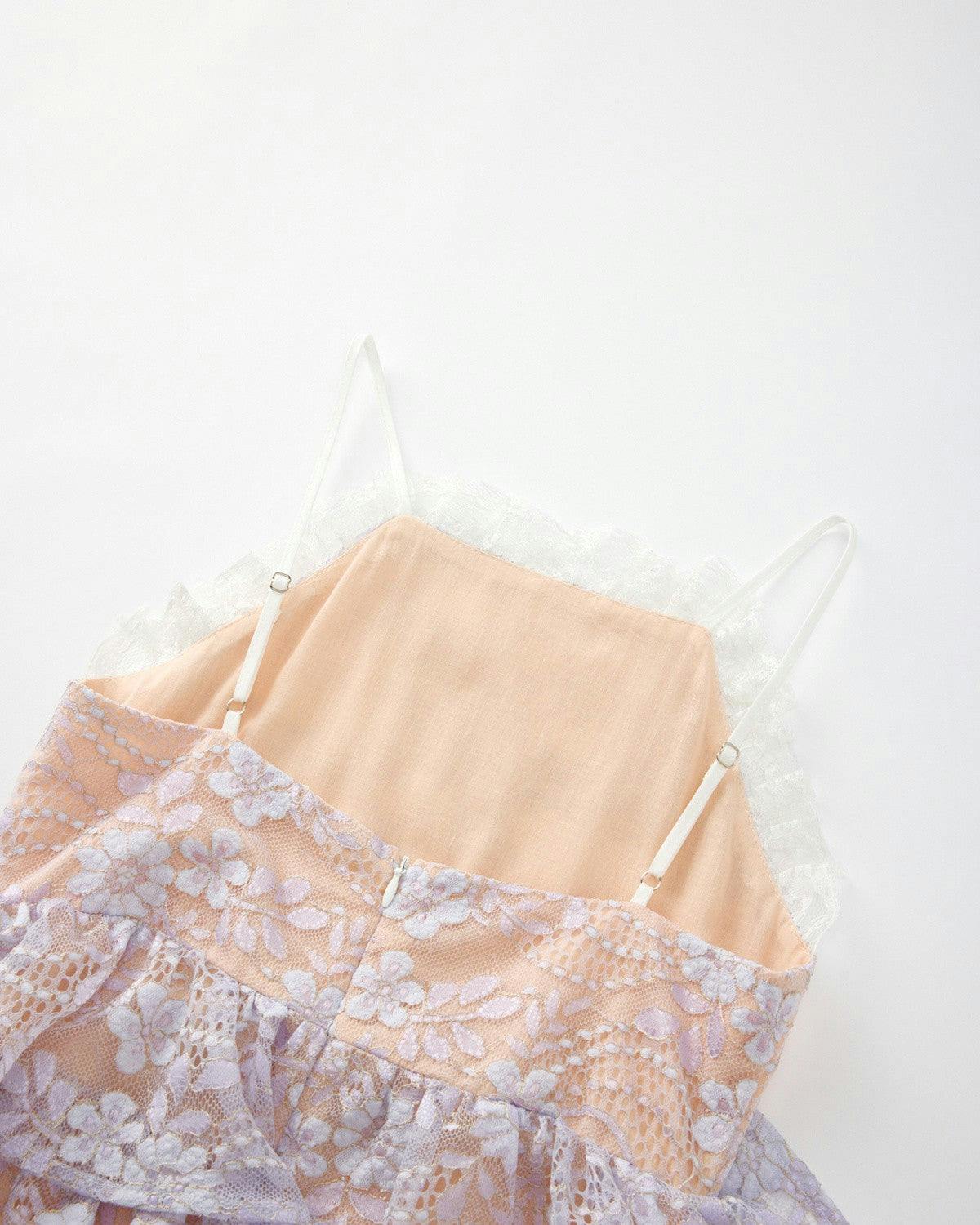 Tanya Lace Frill Maxi Dress