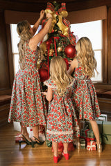 Edith Dress in Red Roses