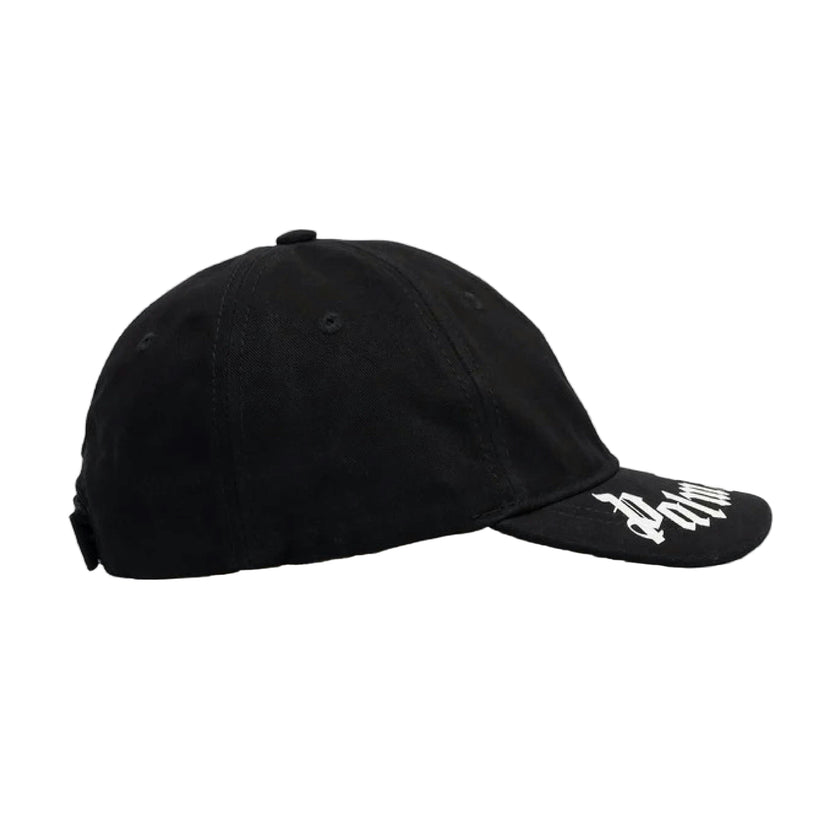 Black Brushed Logo Baseball Cap