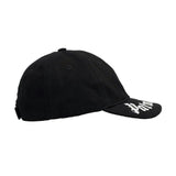 Black Brushed Logo Baseball Cap
