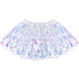 Sequins Skirt with Satin Waistband