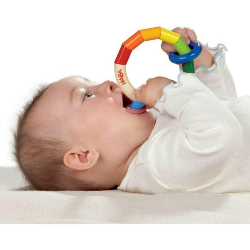 Kringelring Wooden Baby Rattle
