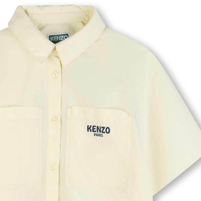 Straw Yellow Kenzo Shirt Dress