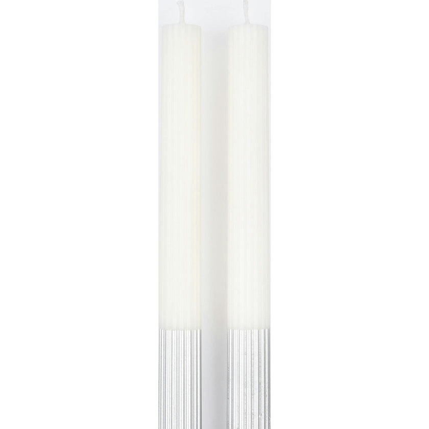 Silver Dipped Table Candles