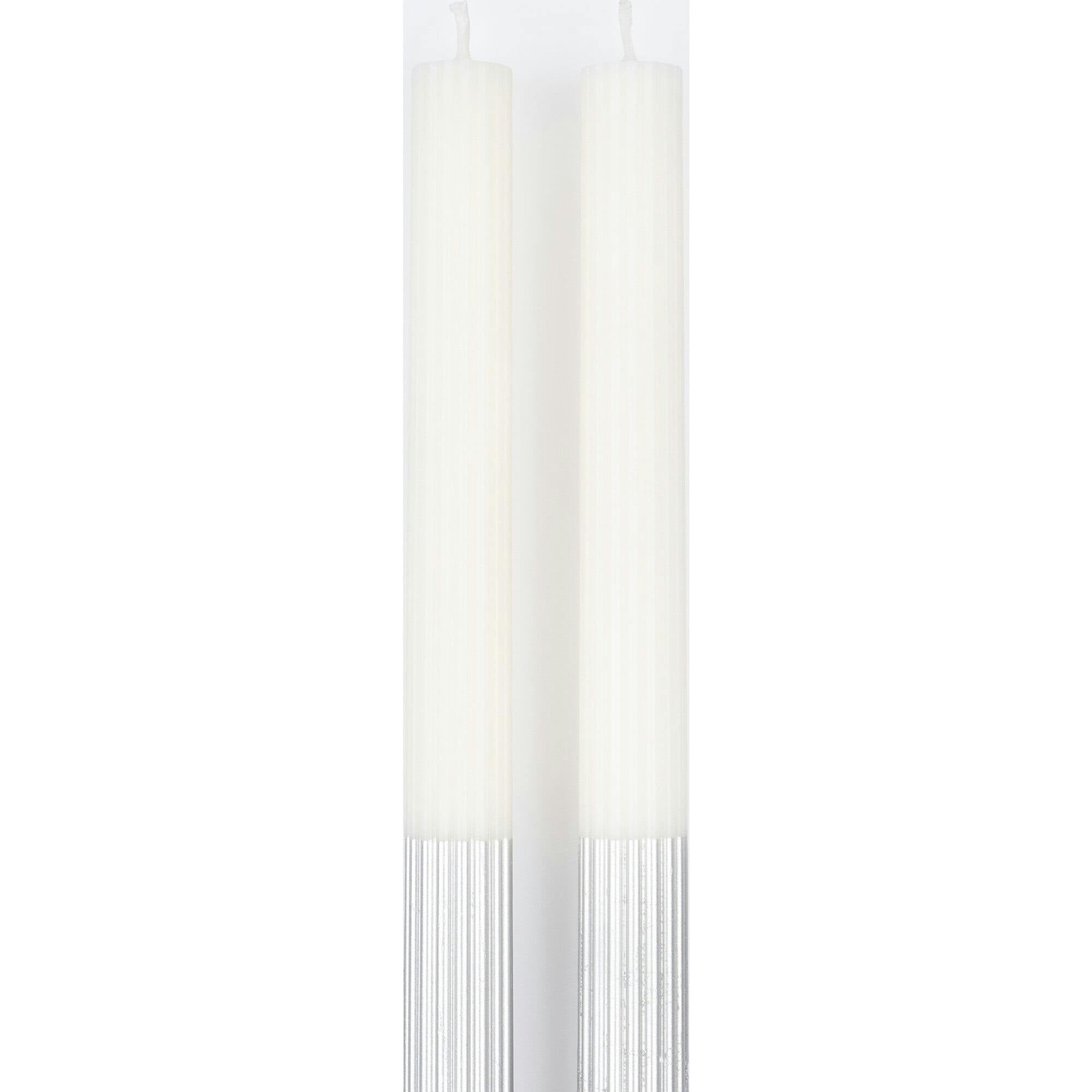 Silver Dipped Table Candles