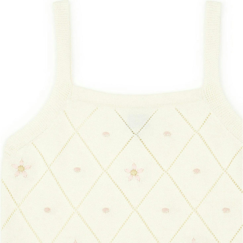 BONTON Tiny Flowers Lilli Knit Tank Top