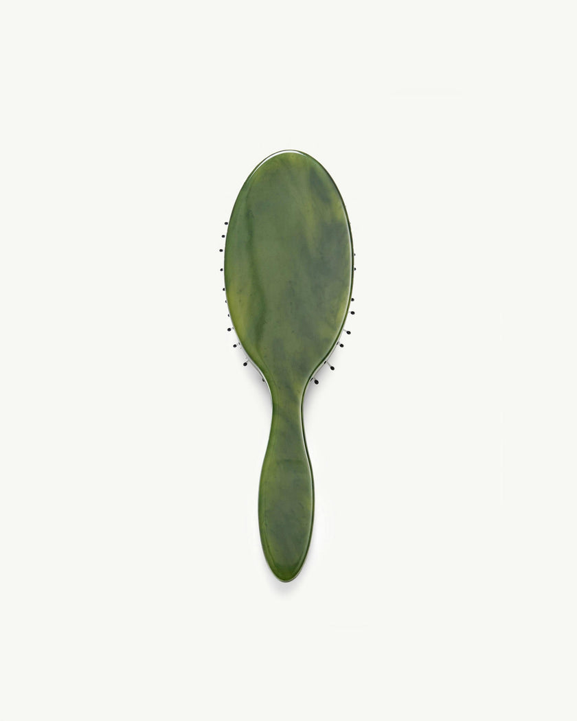 Travel Hair Brush in Algae