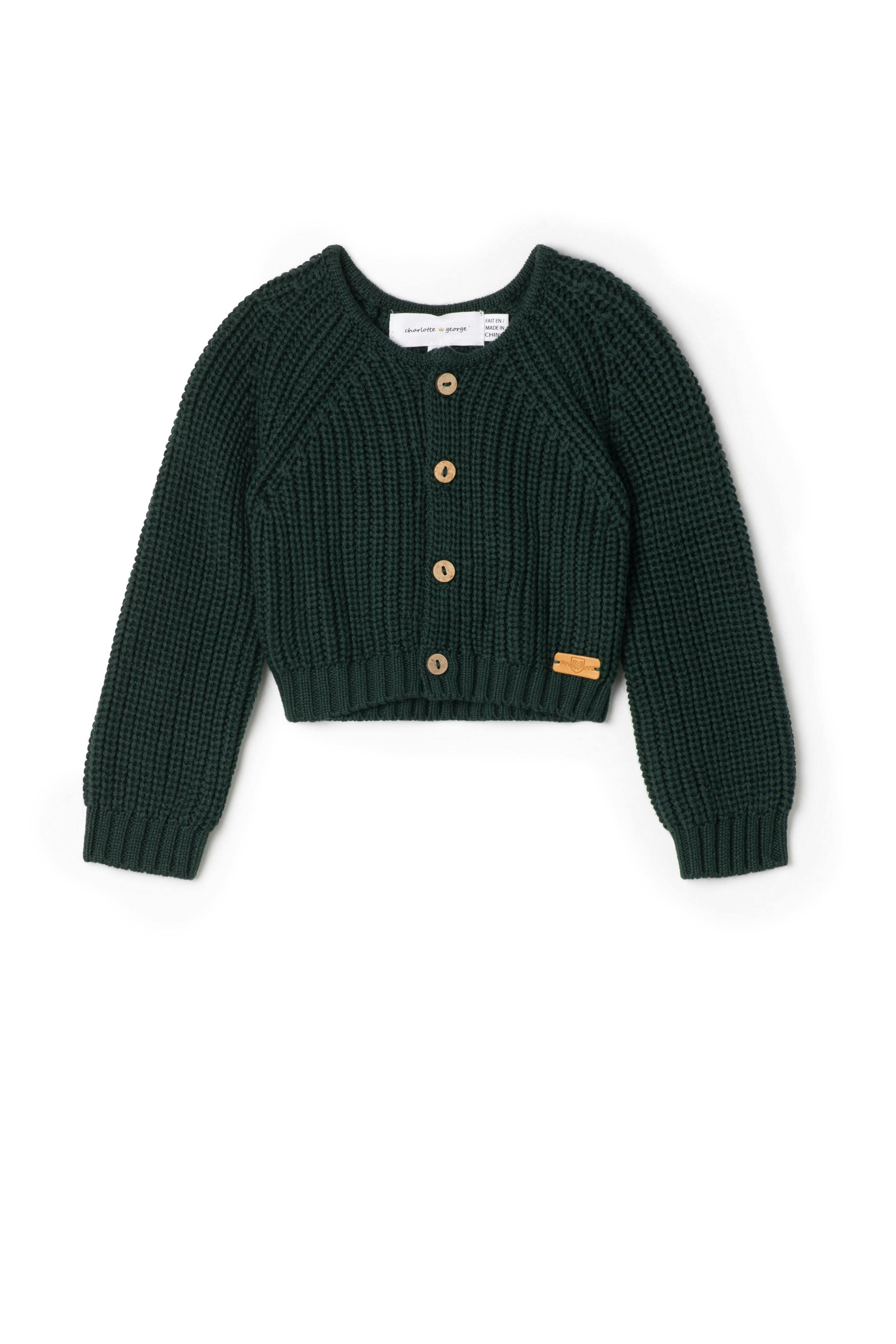 Chunky Button Front Knit Cardigan