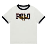 White Logo Polo