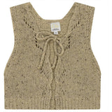 Knit Vest Black Mix