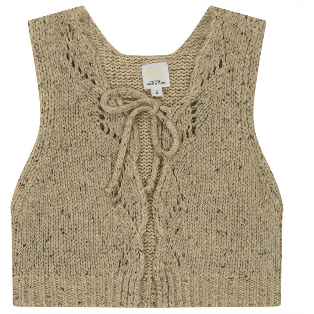 Knit Vest Black Mix