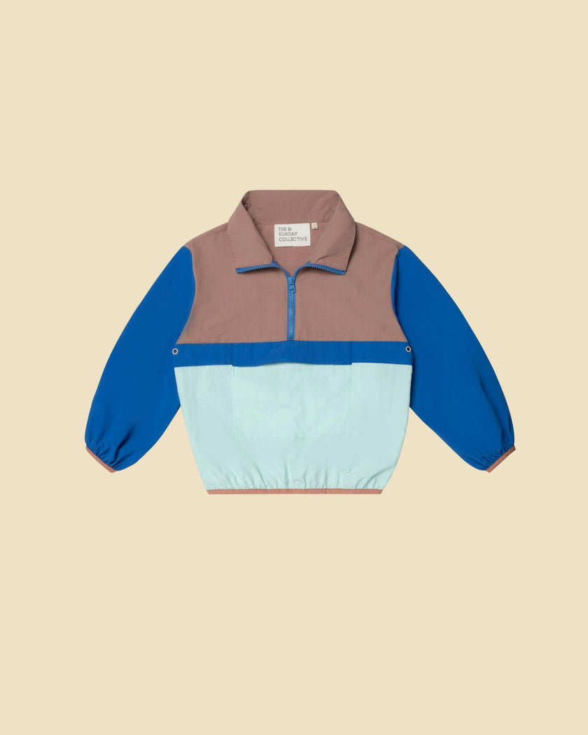 Play Colorblock Pullover in Sonic Blue